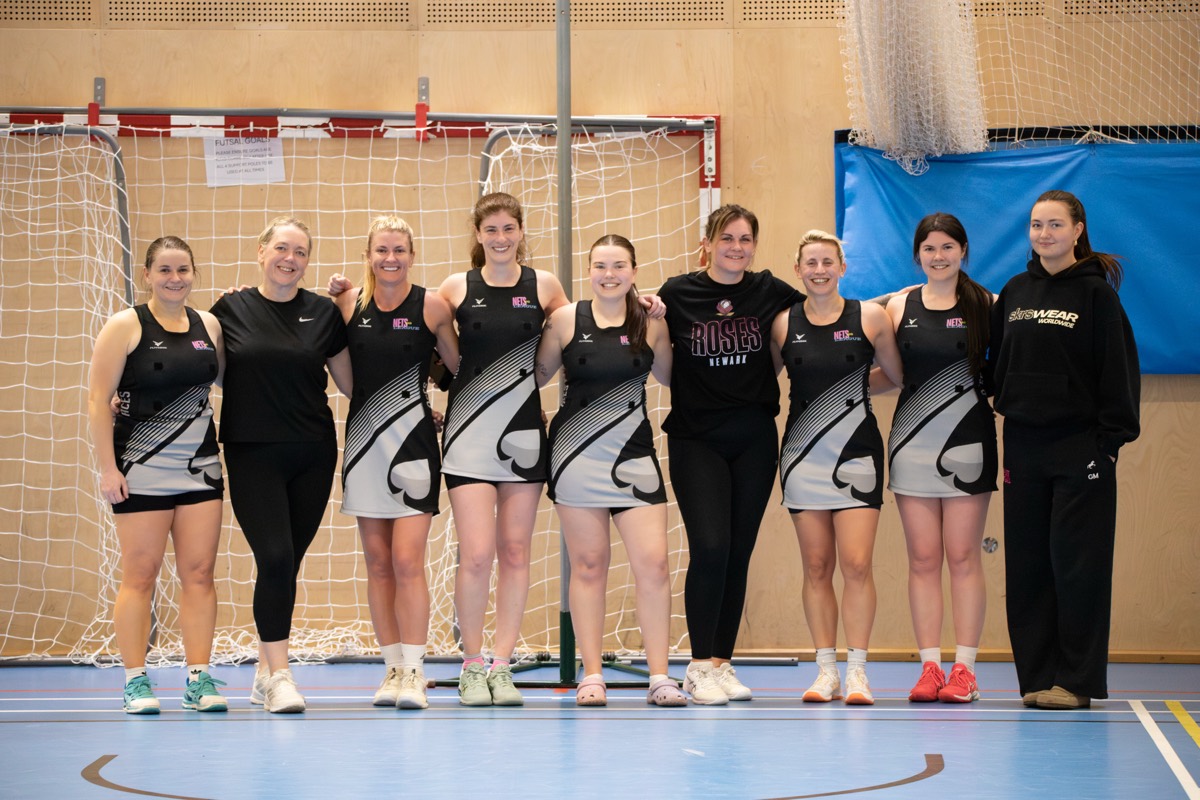 A team group photo after the final whistle
